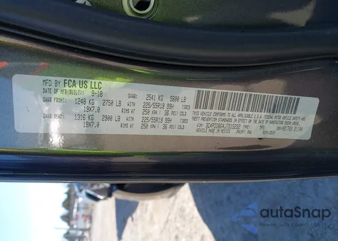 2018 Dodge Journey Sxt Awd from USA, damaged, VIN 3C4PDDBG4JT515222